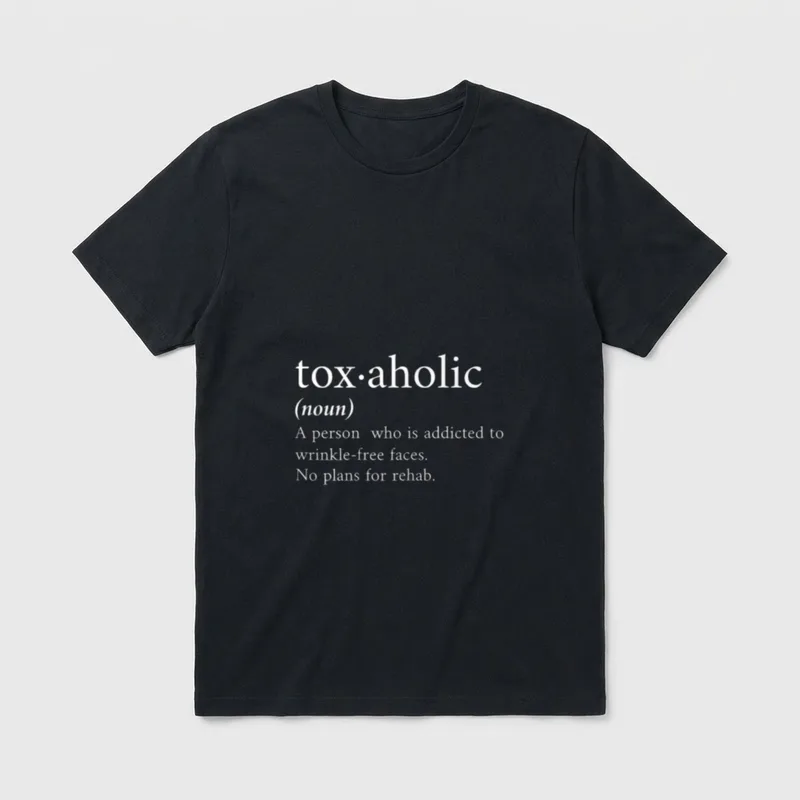 Aesthetic Nurse Botox Cosmetic RN Toxaholic T-Shirt – Classic T-Shirt in Black