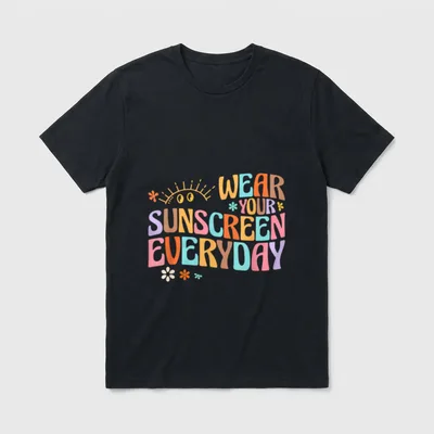 Dermatologist Dermatology Nurse Wear Your Sun T-Shirt – Classic T-Shirt in Black