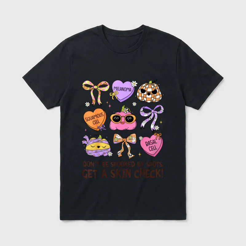 Skin Check Dermatologist Dermatology Nurse Halloween T-Shirt – Classic T-Shirt in Black