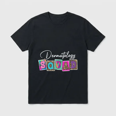 Dermatology Squad Dermatologist Nurse Leopard T-Shirt – Classic T-Shirt in Black