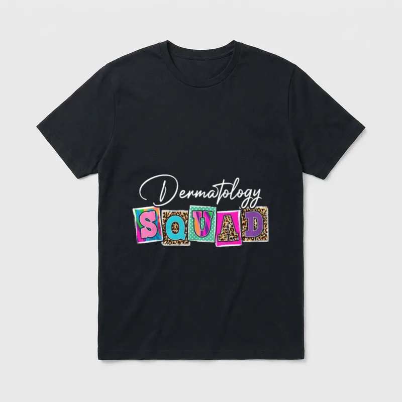 Dermatology Squad Dermatologist Nurse Leopard T-Shirt – Classic T-Shirt in Black