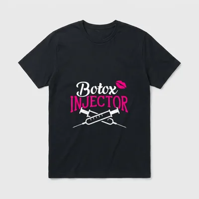 Plastic Surgery Cosmetic Nurse Lips Botox T-Shirt – Classic T-Shirt in Black