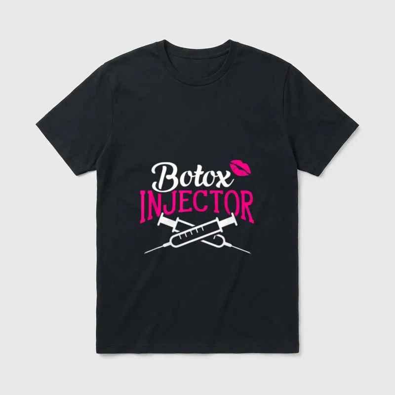 Plastic Surgery Cosmetic Nurse Lips Botox T-Shirt – Classic T-Shirt in Black