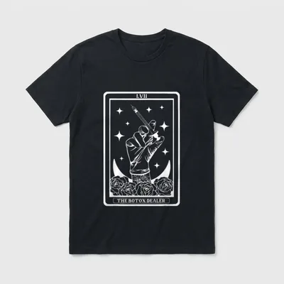 Botox Dealer Tarot Card Aesthetic Nurse T-Shirt – Classic T-Shirt in Black