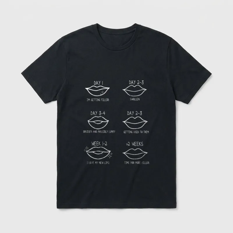Lip Filler Days Aesthetic Nurse Injector T-Shirt – Classic T-Shirt in Black