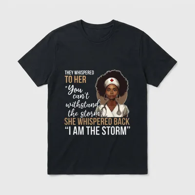 Black History Nursing Nurse Proud African T-Shirt – Classic T-Shirt in Black