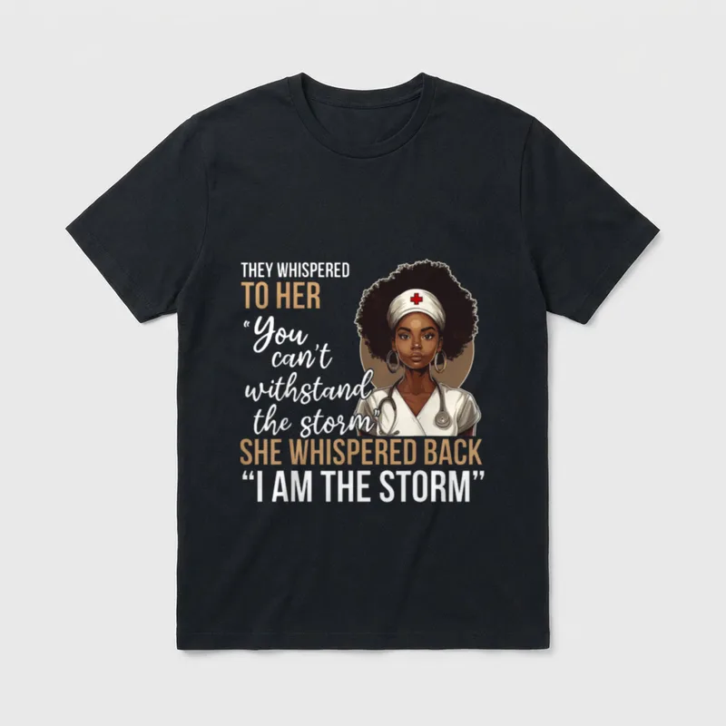 Black History Nursing Nurse Proud African T-Shirt – Classic T-Shirt in Black