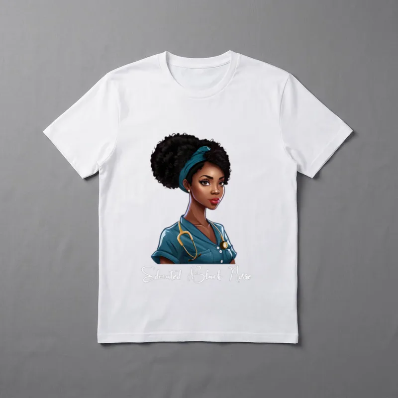 Educated Black Nurse History Month T-Shirt – Classic T-Shirt in Black
