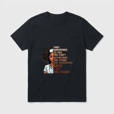 Black History Month Nurse Proud African T-Shirt – Classic T-Shirt in Black