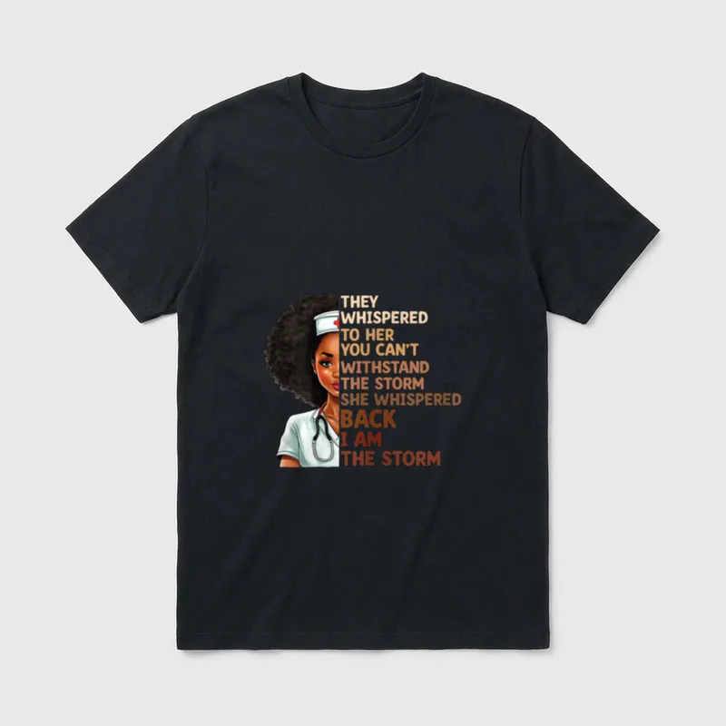 Black History Month Nurse Proud African T-Shirt – Classic T-Shirt in Black
