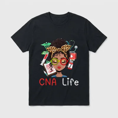 CNA Nurse Black History Month African T-Shirt – Classic T-Shirt in Black