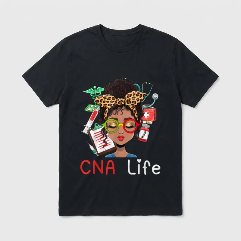CNA Nurse Black History Month African T-Shirt – Classic T-Shirt in Black