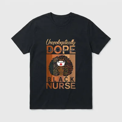Unapologetically Dope Black Nurse History T-Shirt – Classic T-Shirt in Black