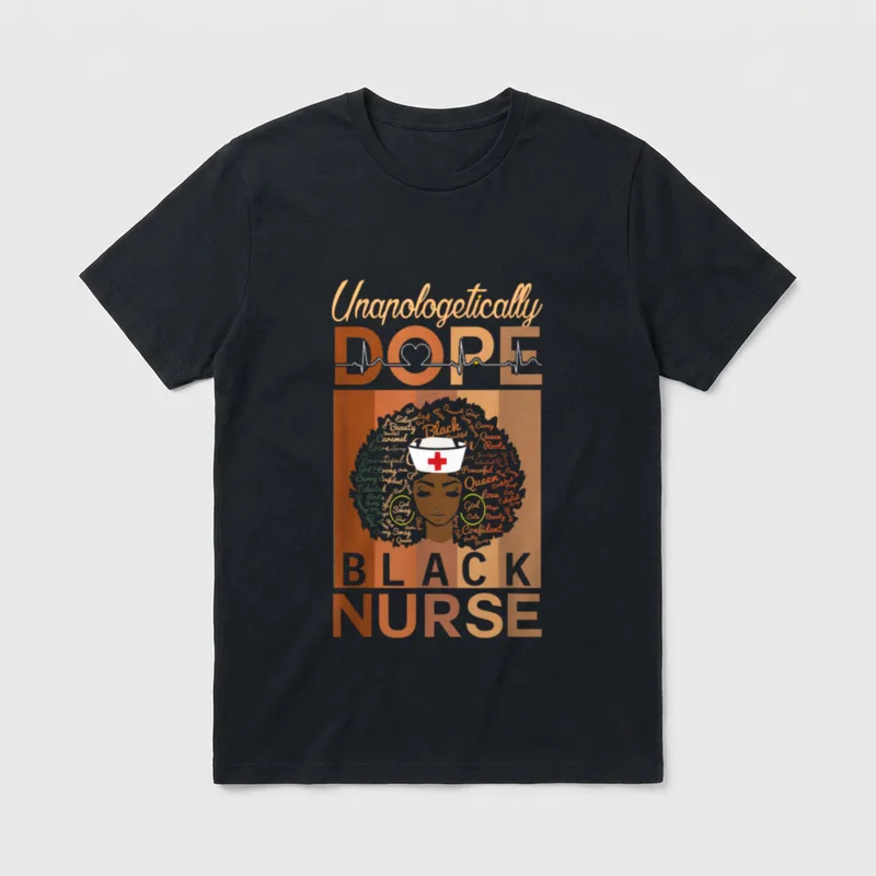 Unapologetically Dope Black Nurse History T-Shirt – Classic T-Shirt in Black