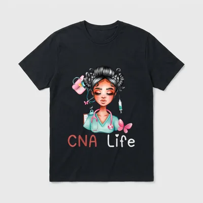 CNA Nurse Life Black History Month T-Shirt – Classic T-Shirt in Black
