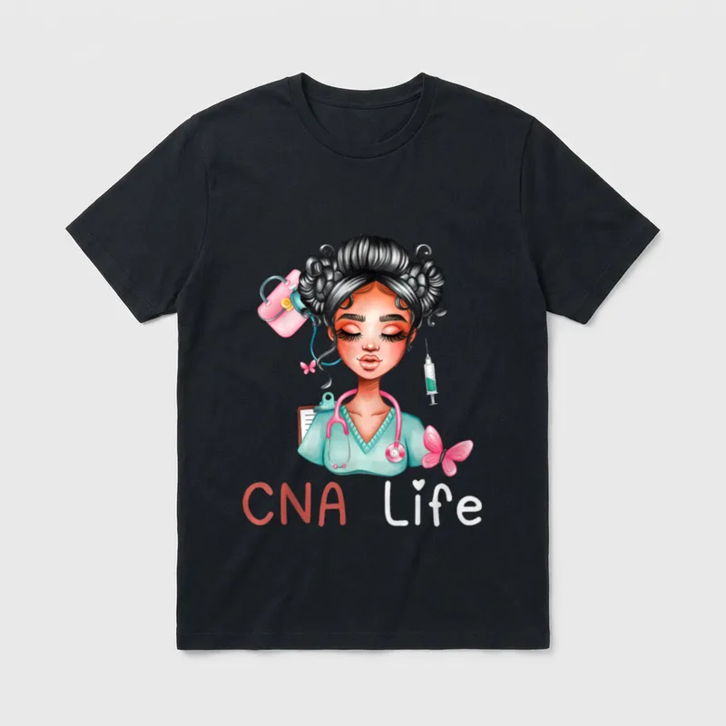 CNA Nurse Life Black History Month T-Shirt – Classic T-Shirt in Black