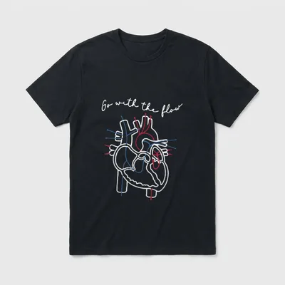 CVICU Cardiac Nurse Anatomy Cardiology Human T-Shirt – Classic T-Shirt in Black