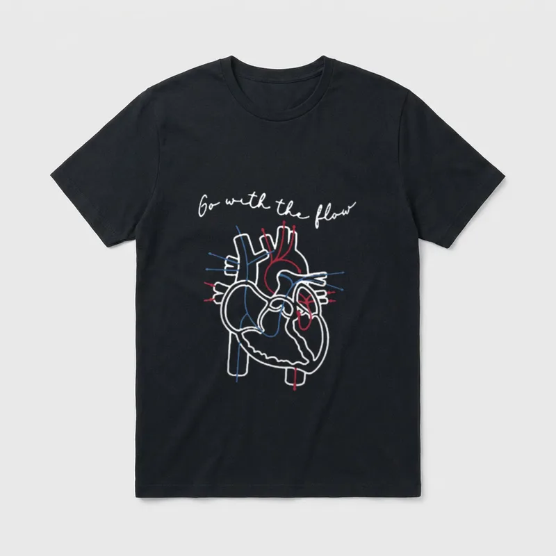 CVICU Cardiac Nurse Anatomy Cardiology Human T-Shirt – Classic T-Shirt in Black