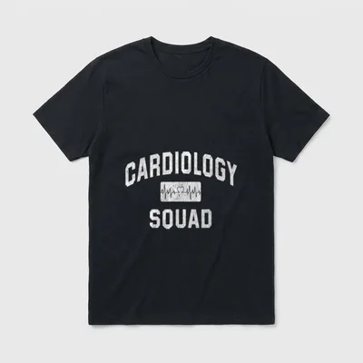 Cardiology Squad Cardiologist Cardiac Doctor Nurse T-Shirt – Classic T-Shirt in Black