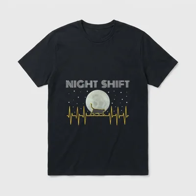 Nurses Night Shift Nurse Cool Full T-Shirt – Classic T-Shirt in Black