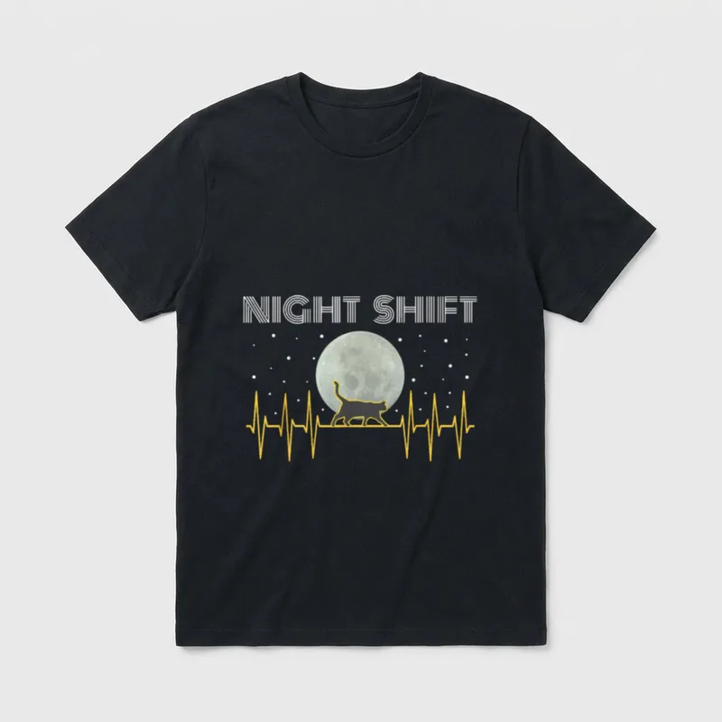 Nurses Night Shift Nurse Cool Full T-Shirt – Classic T-Shirt in Black