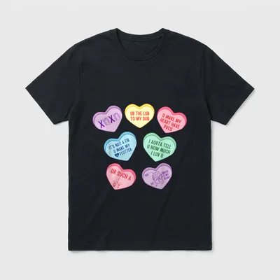 Hearts Candy EKG Tech Telemetry Nurse T-Shirt – Classic T-Shirt in Black