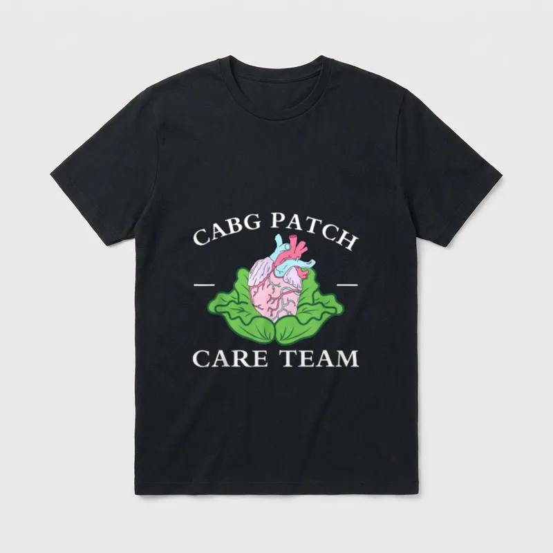 CABG Patch Care Team Nurse Cabbage T-Shirt – Classic T-Shirt in Black
