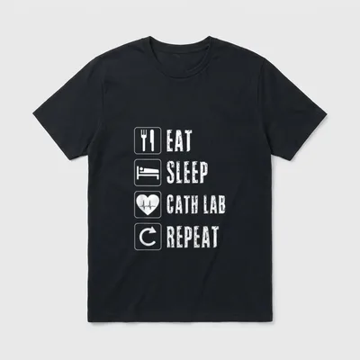 Cath Lab Nurse Cardiac Nursing Tech T-Shirt – Classic T-Shirt in Black