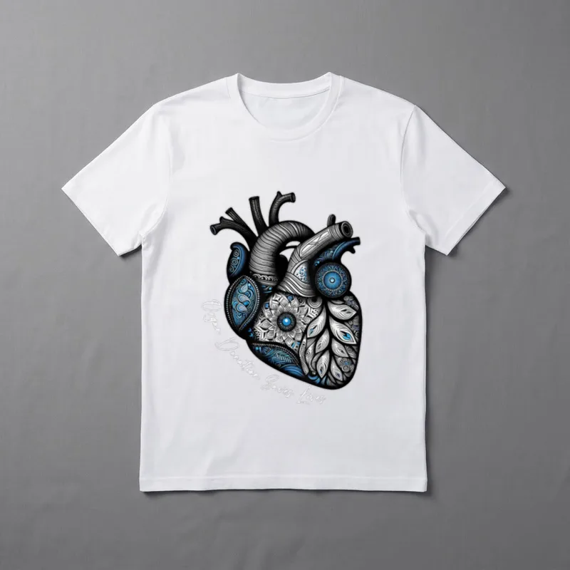 Donation Saves Lives Heart Transplant Cardiac T-Shirt – Classic T-Shirt in Black
