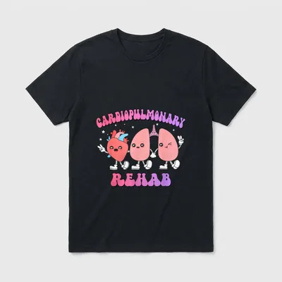 Cardiopulmonary Rehab Nurse Rehabilitation S Cardiac T-Shirt – Classic T-Shirt in Black