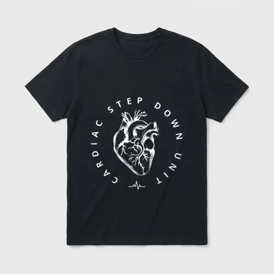 Cardiac Step Down Unit Nurse CVICU T-Shirt – Classic T-Shirt in Black