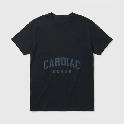 Funny Cardiac Nurse Telemetry Cardiology Heart T-Shirt – Classic T-Shirt in Black