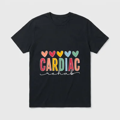 Cardiac Rehab Cardiology Nurse Exercise Physiologist T-Shirt – Classic T-Shirt in Black