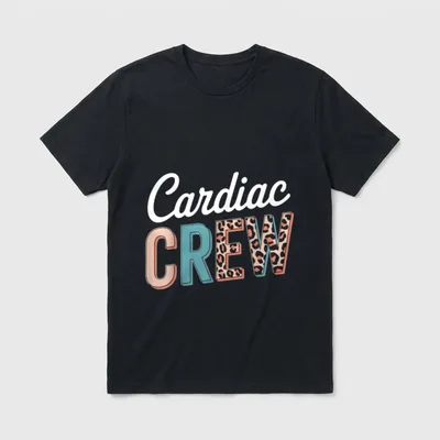 Cardiac Crew Cardiology Nurse Lightweight T-Shirt – Classic T-Shirt in Black