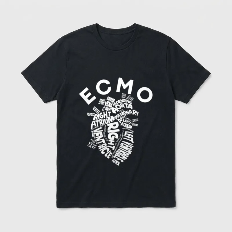ECMO Heart Nurse Anatomy Specialist Crew T-Shirt – Classic T-Shirt in Black