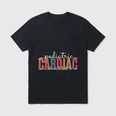 Pediatric Cardiac Nurse Cardiology Nursing T-Shirt – Classic T-Shirt in Black