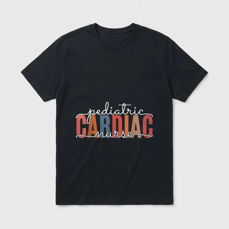 Pediatric Cardiac Nurse Cardiology Nursing T-Shirt – Classic T-Shirt in Black