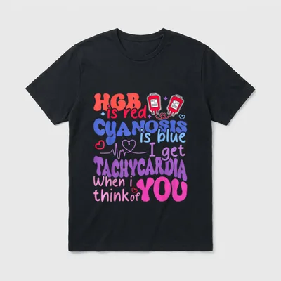 Cyanosis Blue I Get Tachycardia Cardiac T-Shirt – Classic T-Shirt in Black