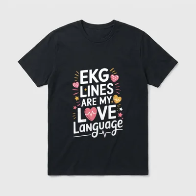 Telemetry Tech for EKG Cardiac Nurse T-Shirt – Classic T-Shirt in Black