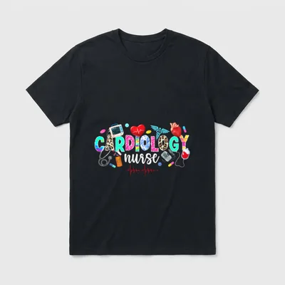Cardiac Nurse Nursing Cardiology T-Shirt – Classic T-Shirt in Black