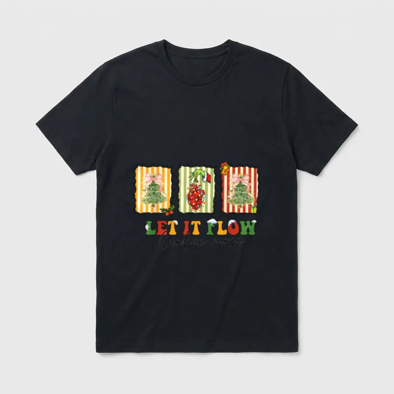 Cvicu Cardiology Nurse Christmas Holiday Season T-Shirt – Classic T-Shirt in Black