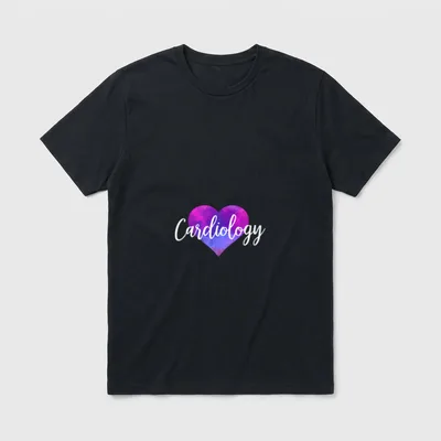 Cardiologist Cardiovascular Technology Nurse T-Shirt – Classic T-Shirt in Black