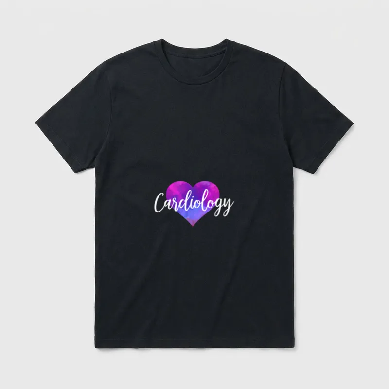 Cardiologist Cardiovascular Technology Nurse T-Shirt – Classic T-Shirt in Black