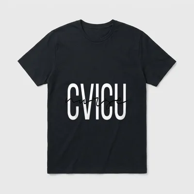 CVICU Nurse Cardiac Registered ICU T-Shirt – Classic T-Shirt in Black