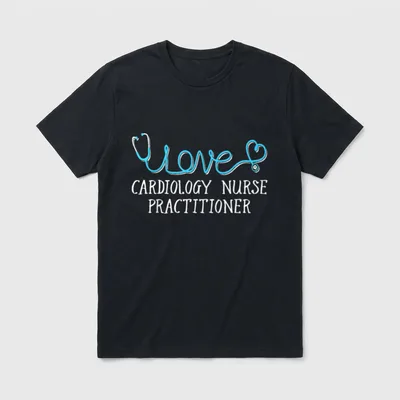 Cardiology Nurse Practitioner T-Shirt – Classic T-Shirt in Black