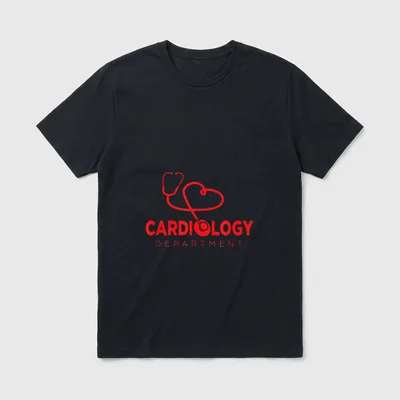 Love Cardiology Nurses Doctors T-Shirt – Classic T-Shirt in Black