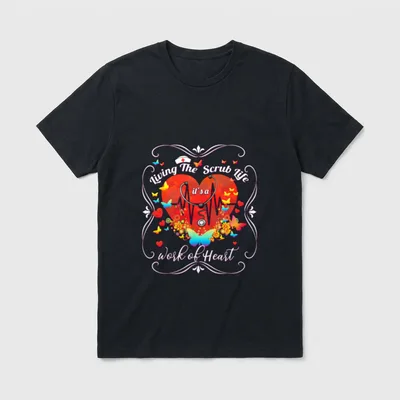 It's a Work of Heart Scrub T-Shirt – Classic T-Shirt in Black