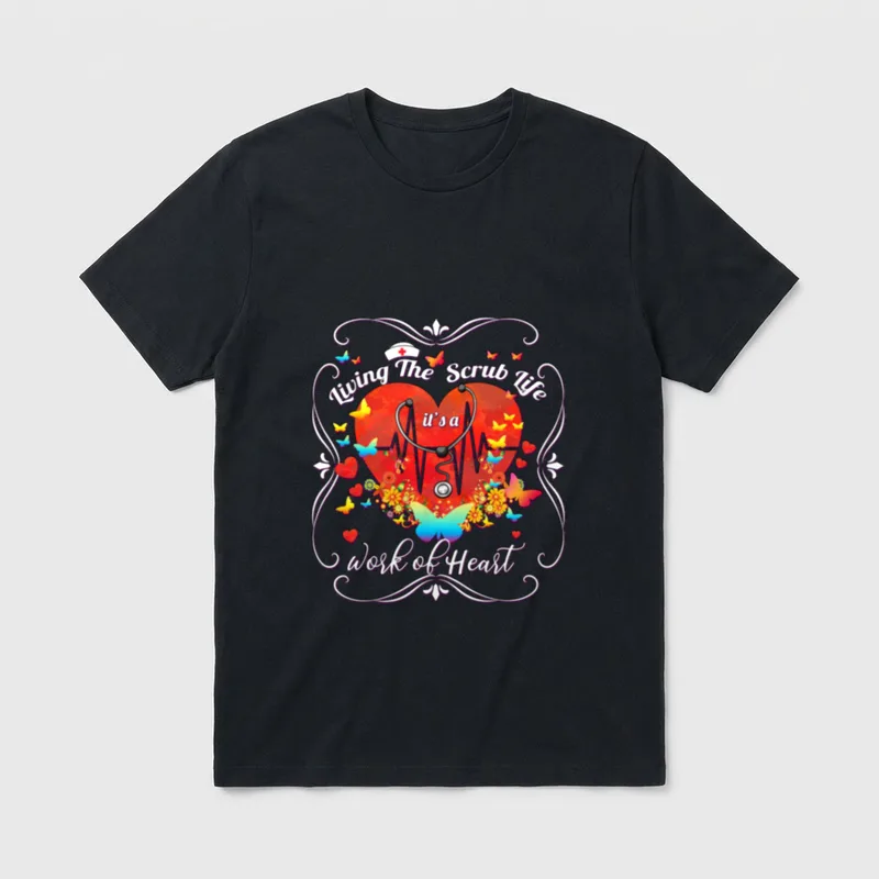 It's a Work of Heart Scrub T-Shirt – Classic T-Shirt in Black