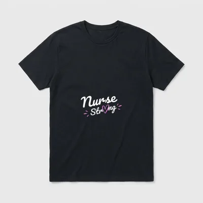 Strong Heart Nurse Appreciation Clinical T-Shirt – Classic T-Shirt in Black