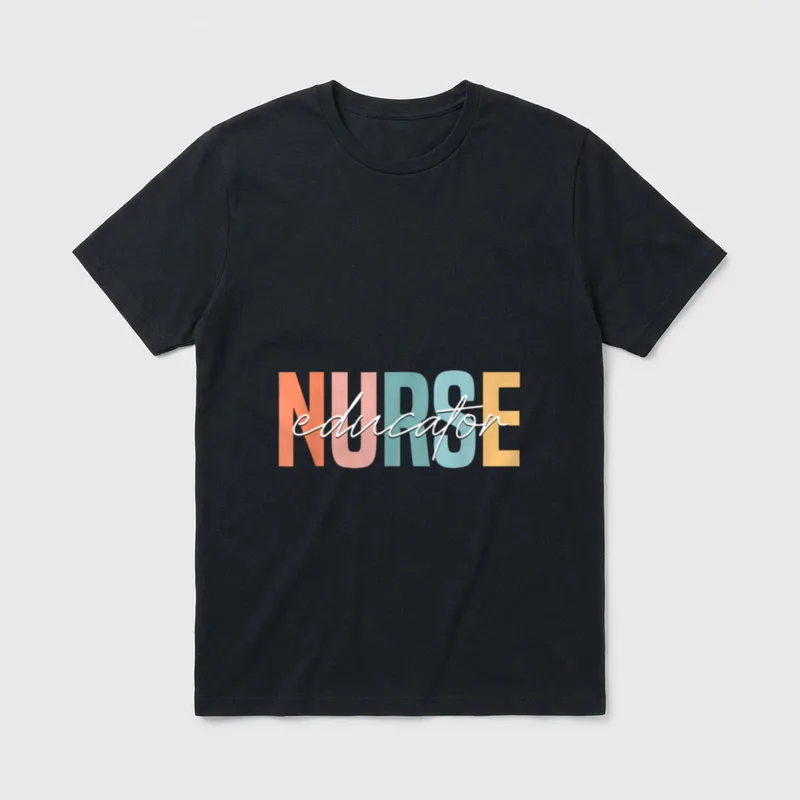 Nurse Teacher Certified Educator Nursing Instructor T-Shirt – Classic T-Shirt in Black